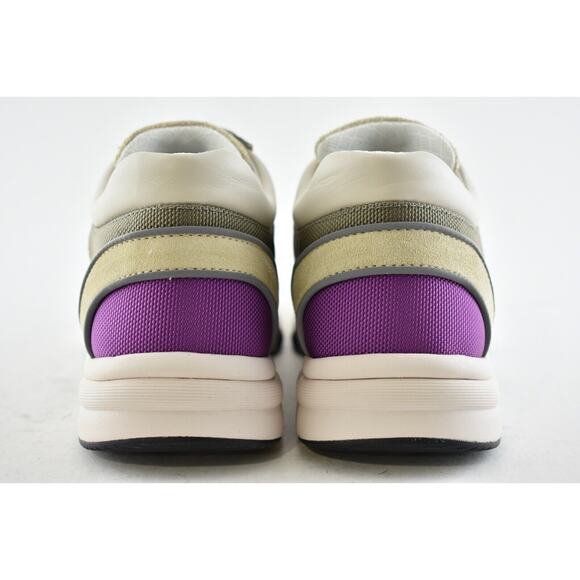 Chanel 21B Beige Purple Black White CC Logo Tie Flat Runner Trainer Sneaker 40.5 - Picture 10 of 11